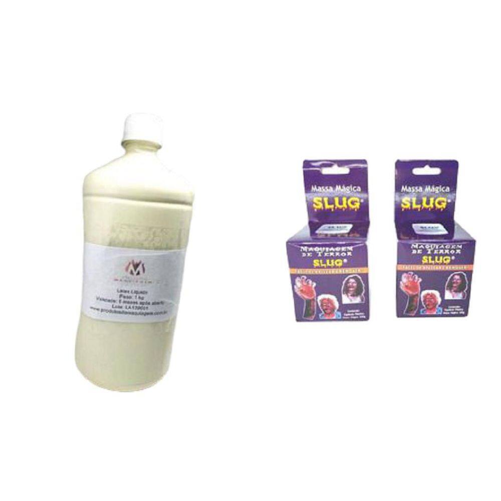 Kit Slug 2 Massas De 200 Gr Cada + Látex 2 Litros