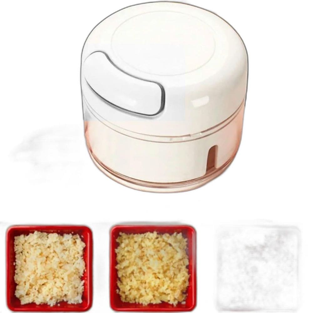 Mini Triturador Processador Manual De Alimentos 2 Lâminas