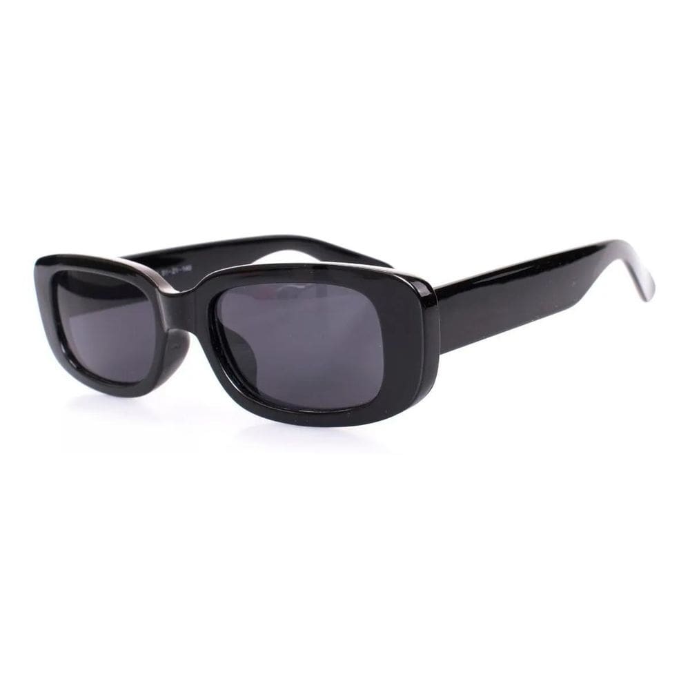 Óculos De Sol Hype Retro Vintage Retangular Preto Unissex Uv