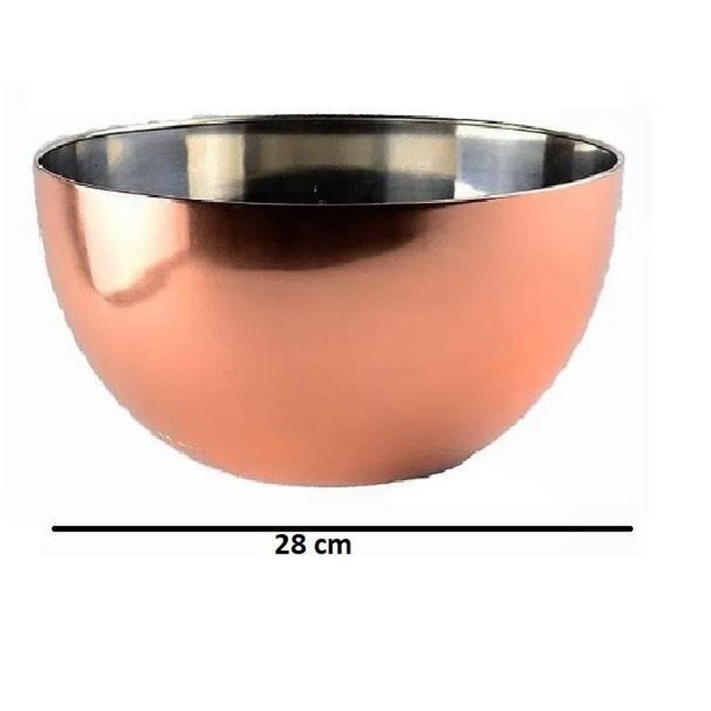Bowl Inox Bronze 28 Cm Mimo