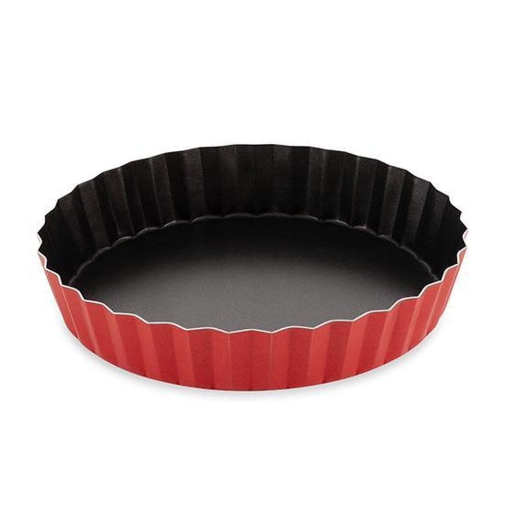 Forma Para Torta Vermelha Em Aluminio 20X4Cm 0.283 Dona Chefa