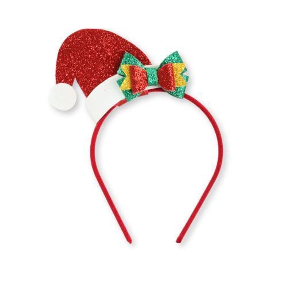 Tiara de Natal com Gorro EVA e Glitter - Encante-se!