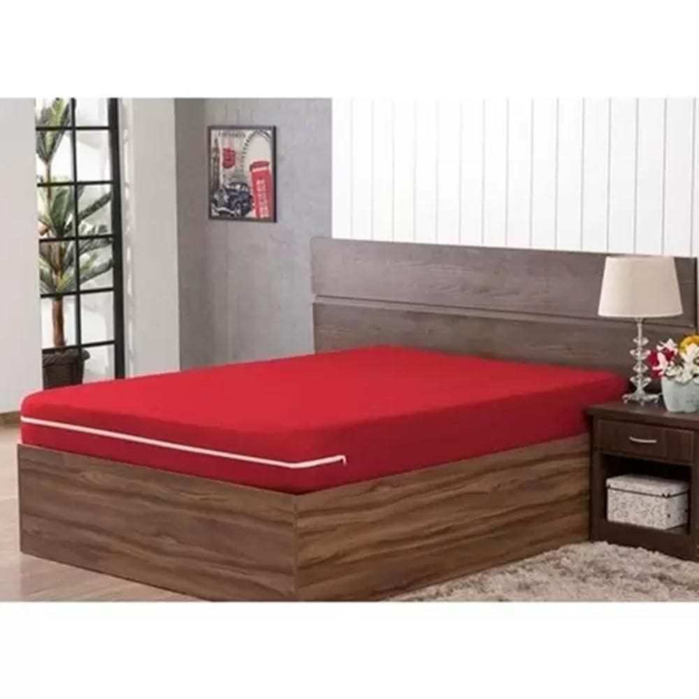 Capa De Colchão Solteiro - Malha Gel Com Zíper