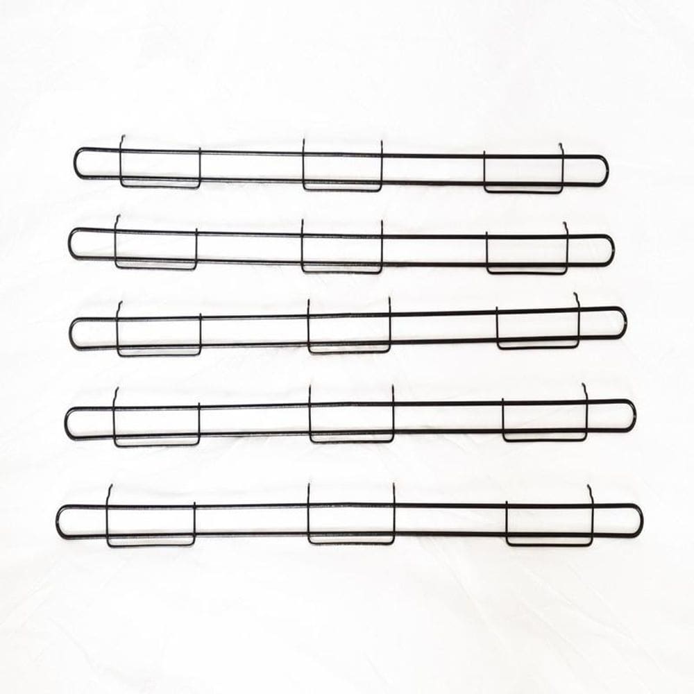 Anteparo Frontal Amapa 092 Preto Para Bandeja Gondola Kit 5