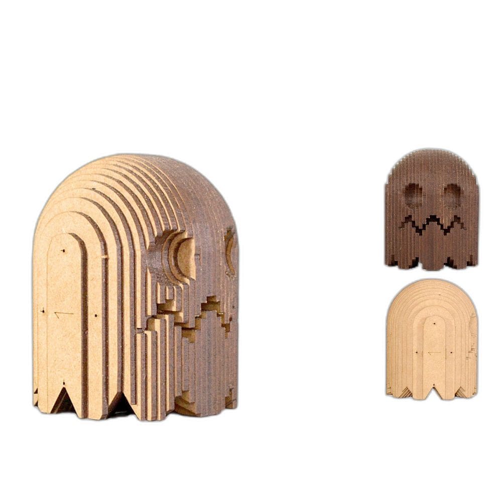 Cabeça 3D Fantasma Pacman Ghost Decoração Ornamento Enfeite