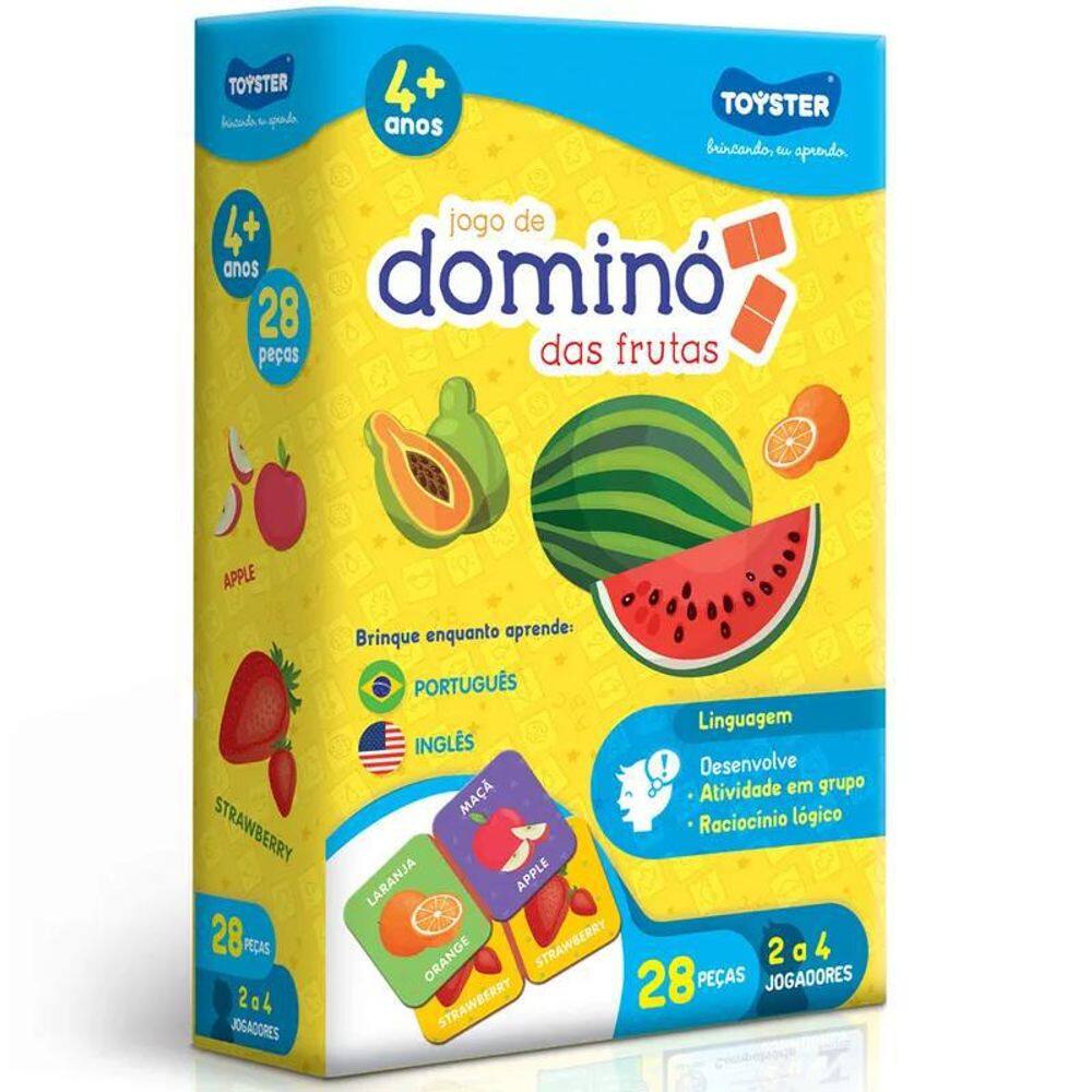 Dominó das Frutas - Toyster - Aprenda Português e Inglês