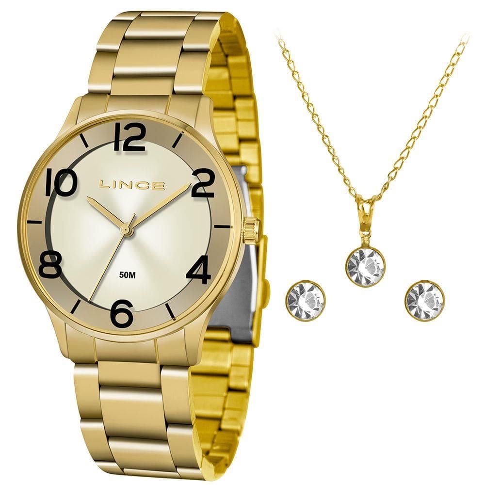 Relógio Lince Feminino Dourado - LRG4603L