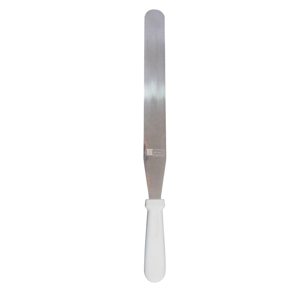 Estapula Confeiteiro Inox Cabo Branco Reta 12” - James F