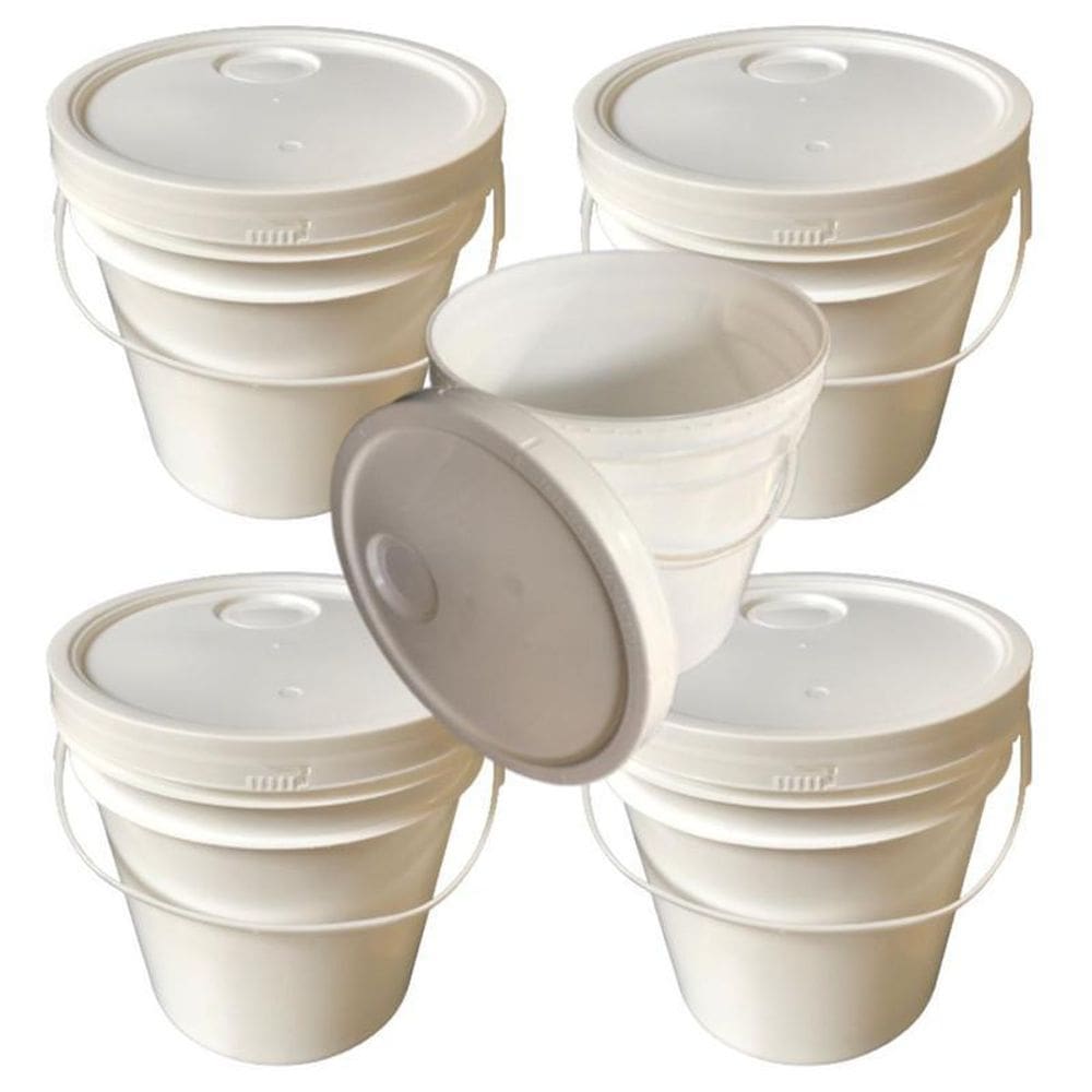 Balde Plástico 5L Para Torrada - 5 Pçs