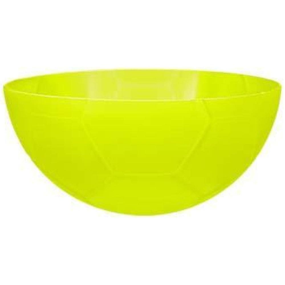 Kit 4 Petisqueira Futebol Amarelo Neon 240Ml Plástico