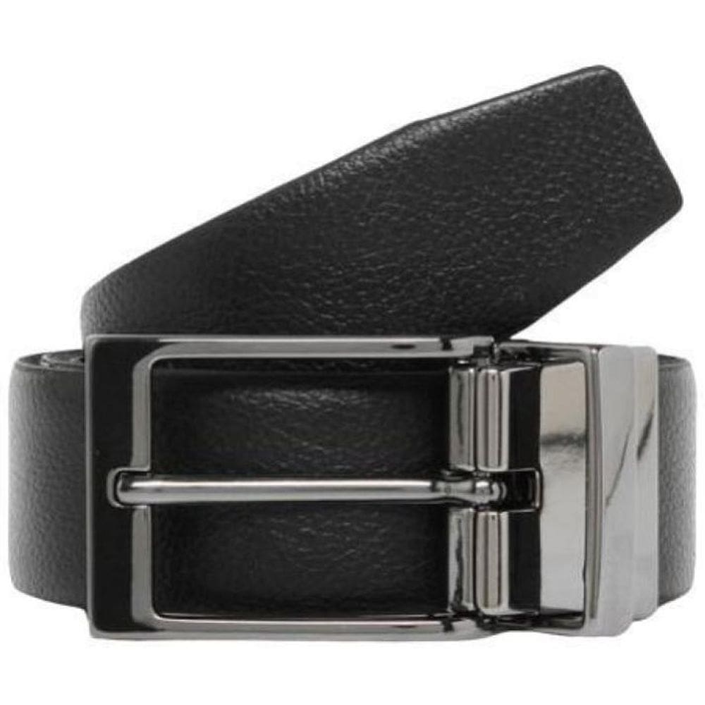 Cinto Couro Dupla Face Fasolo X396 Preto/Marrom 120x3,5cm