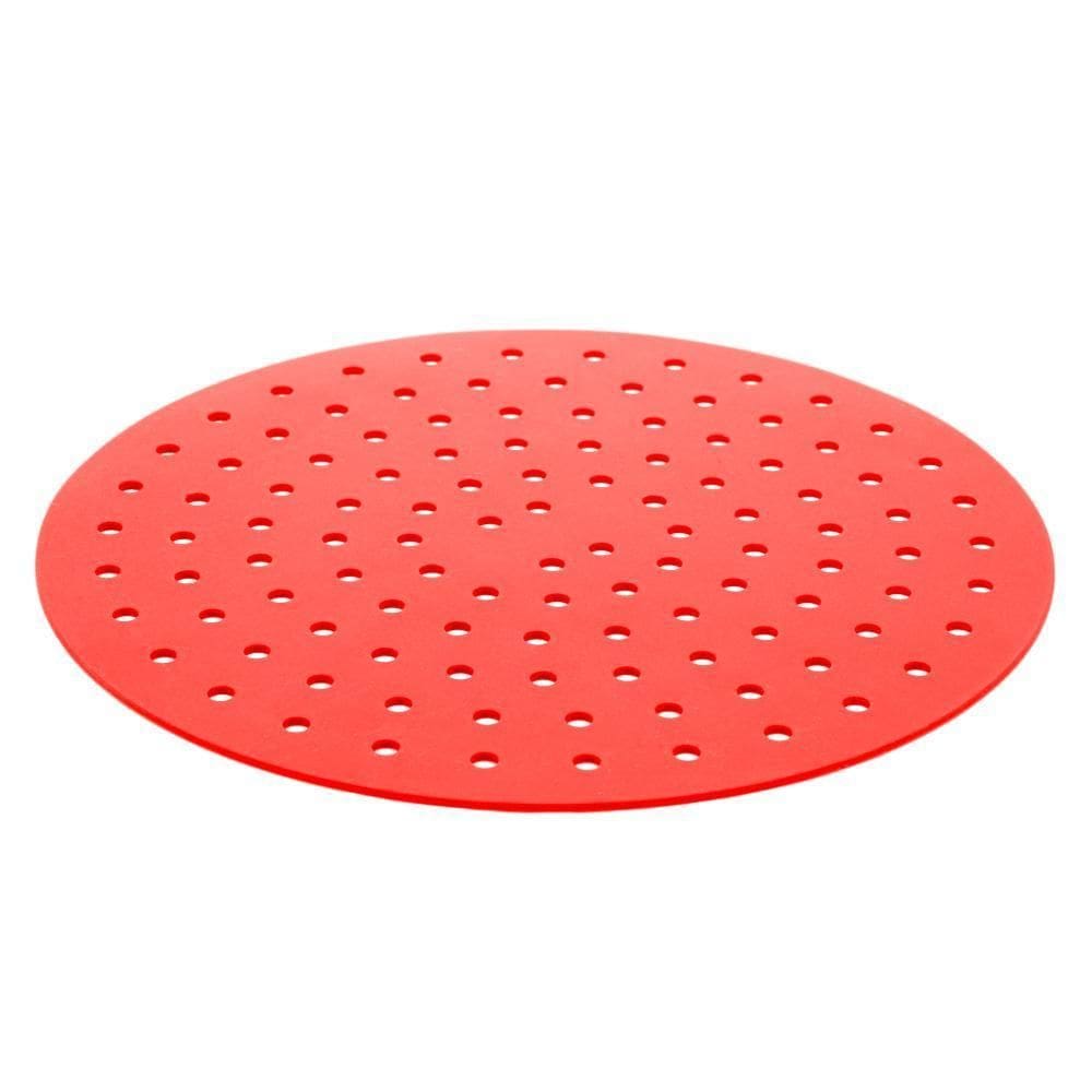Tapete Protetor Lyor De Silicone Para Air Fryer Vermelho
