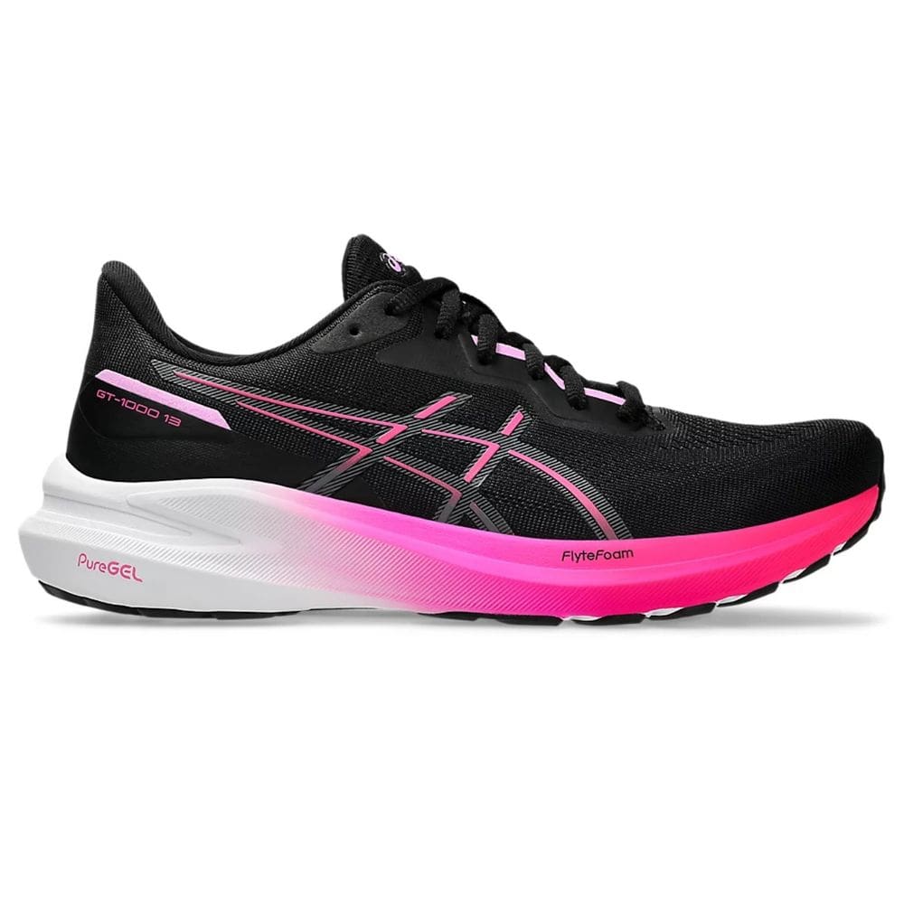 Tênis Asics Gt-1000 13 Feminino - Preto+Pink