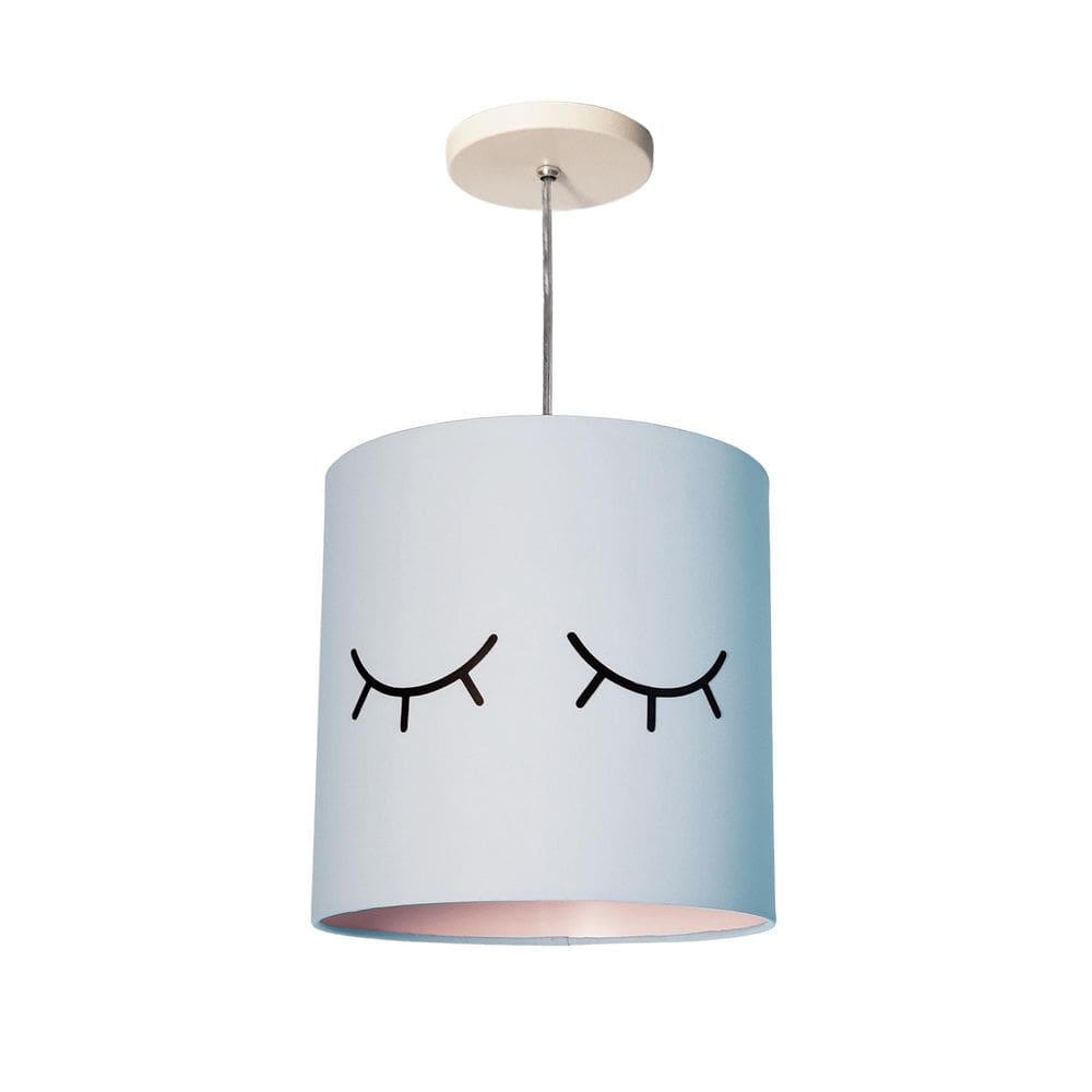 Luminária Pendente Infantil Olhinho Azul 25X25 1E27