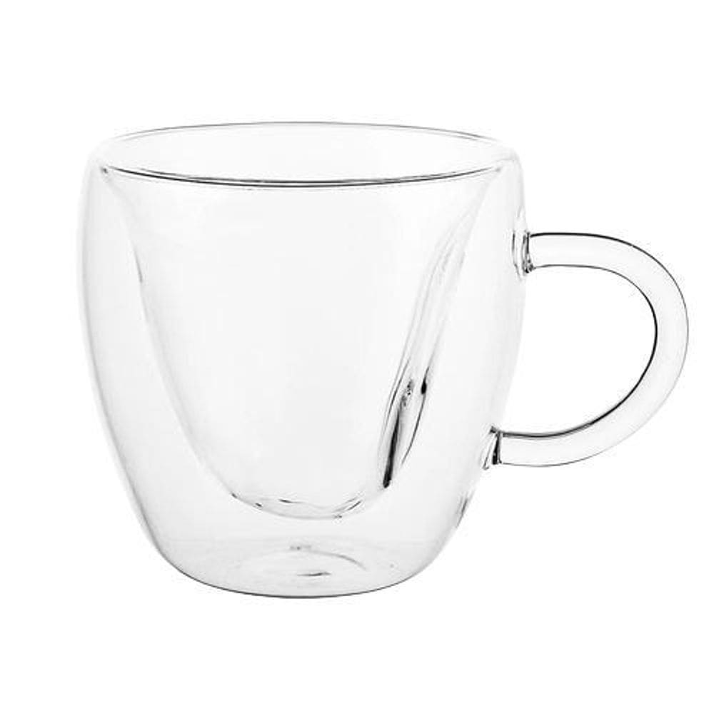 Xícara De Vidro Duplo Em Coração Para Chá 250Ml Ah Natu