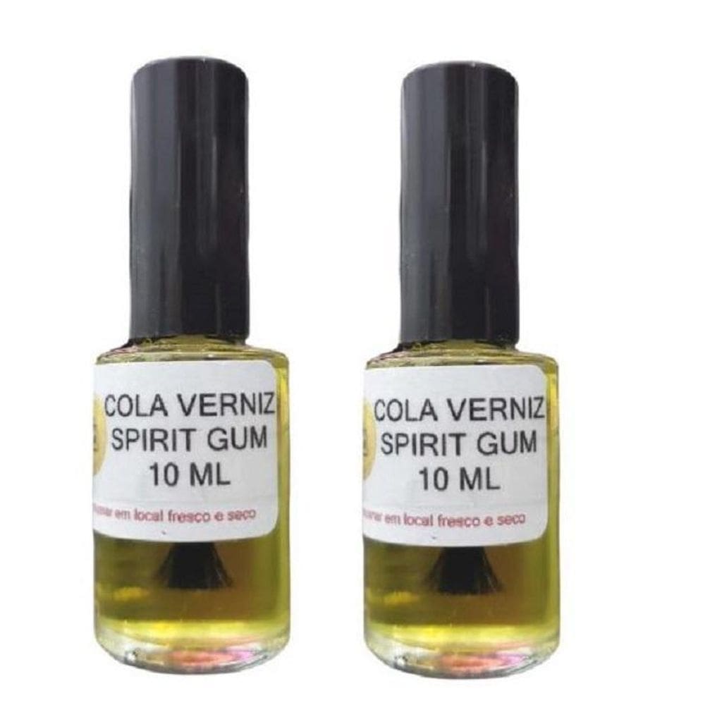 Kit 2 Colas Spirit Gum Verniz 10Ml P/ Peruca, Bigode E Lace