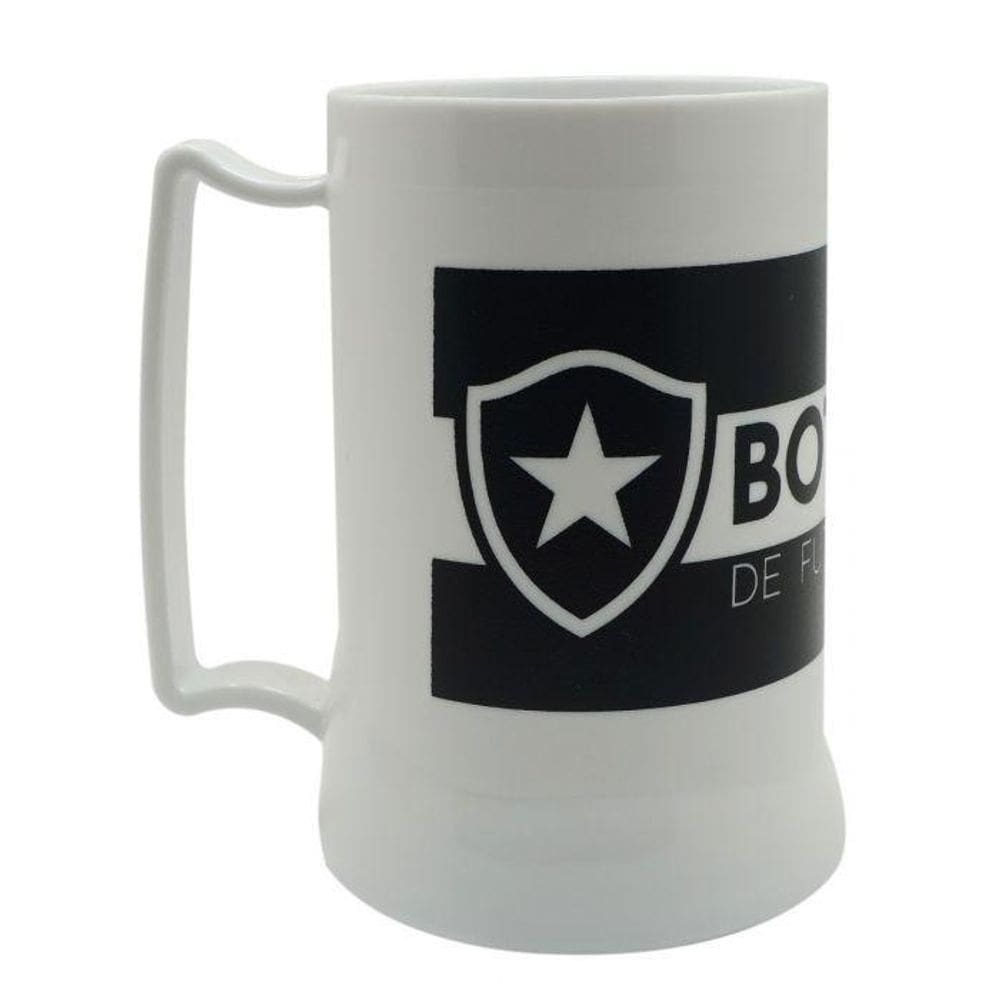 Caneca Branca Gel Isolante Térmico 400Ml - Botafogo