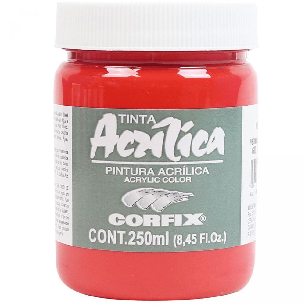 Tinta Acrílica Corfix Vermelho Francês 56 G1 250Ml