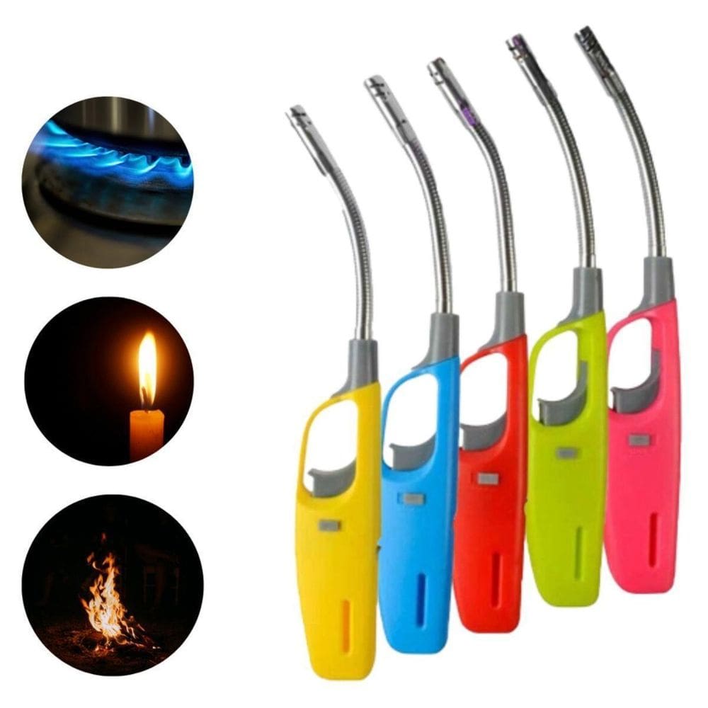 Isqueiro Acendedor Flexivel Recarregavel Fogao Churrasqueira