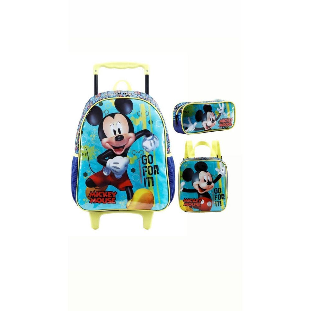 Kit Mochila + Lancheira + Estojo Mickey - Xeryus