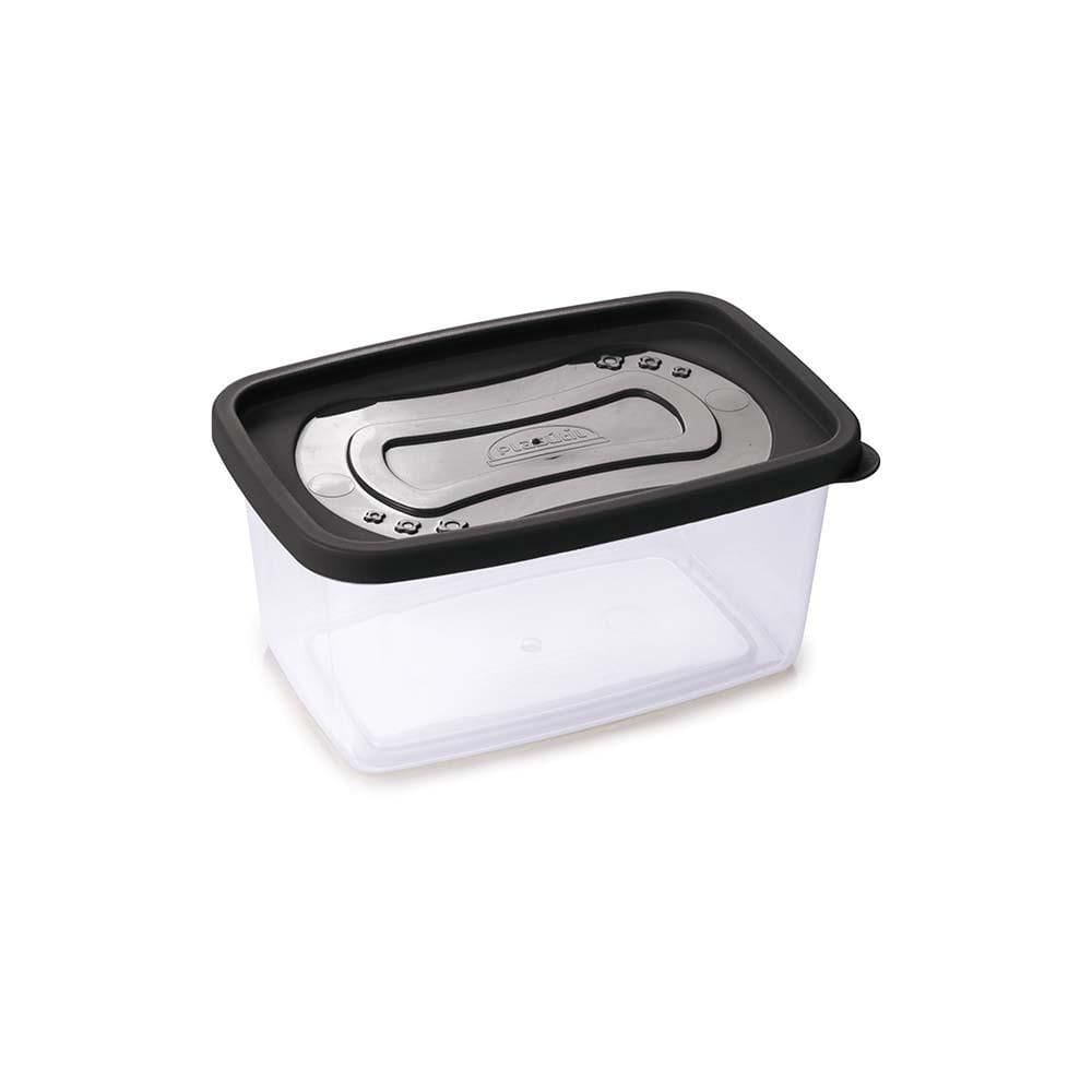 Pote Retangular Para Alimentos 1,2 Litros Com Tampa