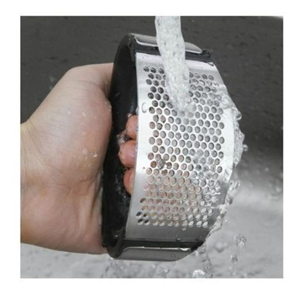 Triturador Amassador Alho Aço Manual Com Pressão