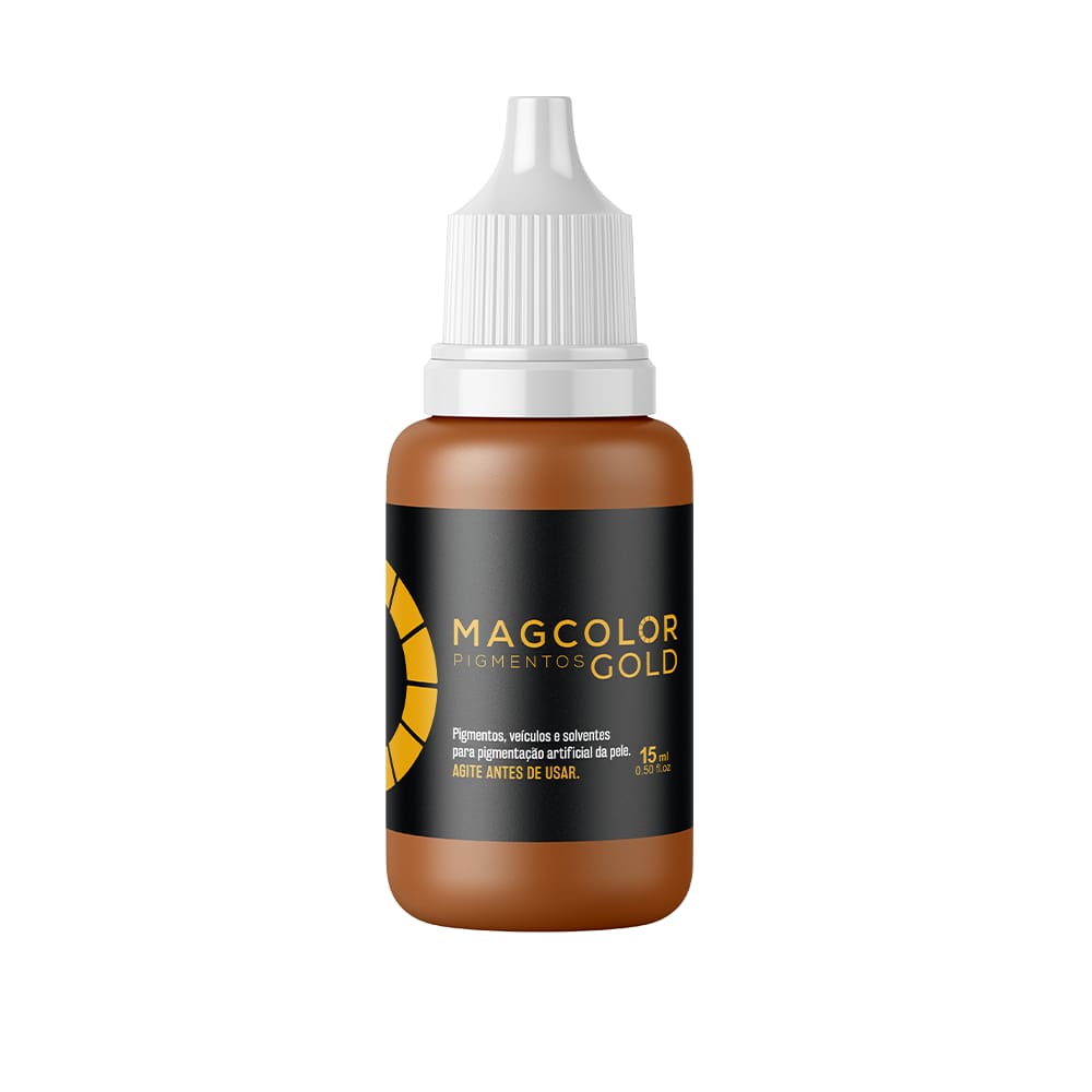 Pigmento Mag Color Gold para Sobrancelhas 5ml - Cor Castanho Claro