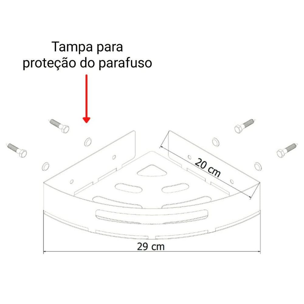 Porta Temperos E Condimentos De Parede Preto Fosco Multiuso