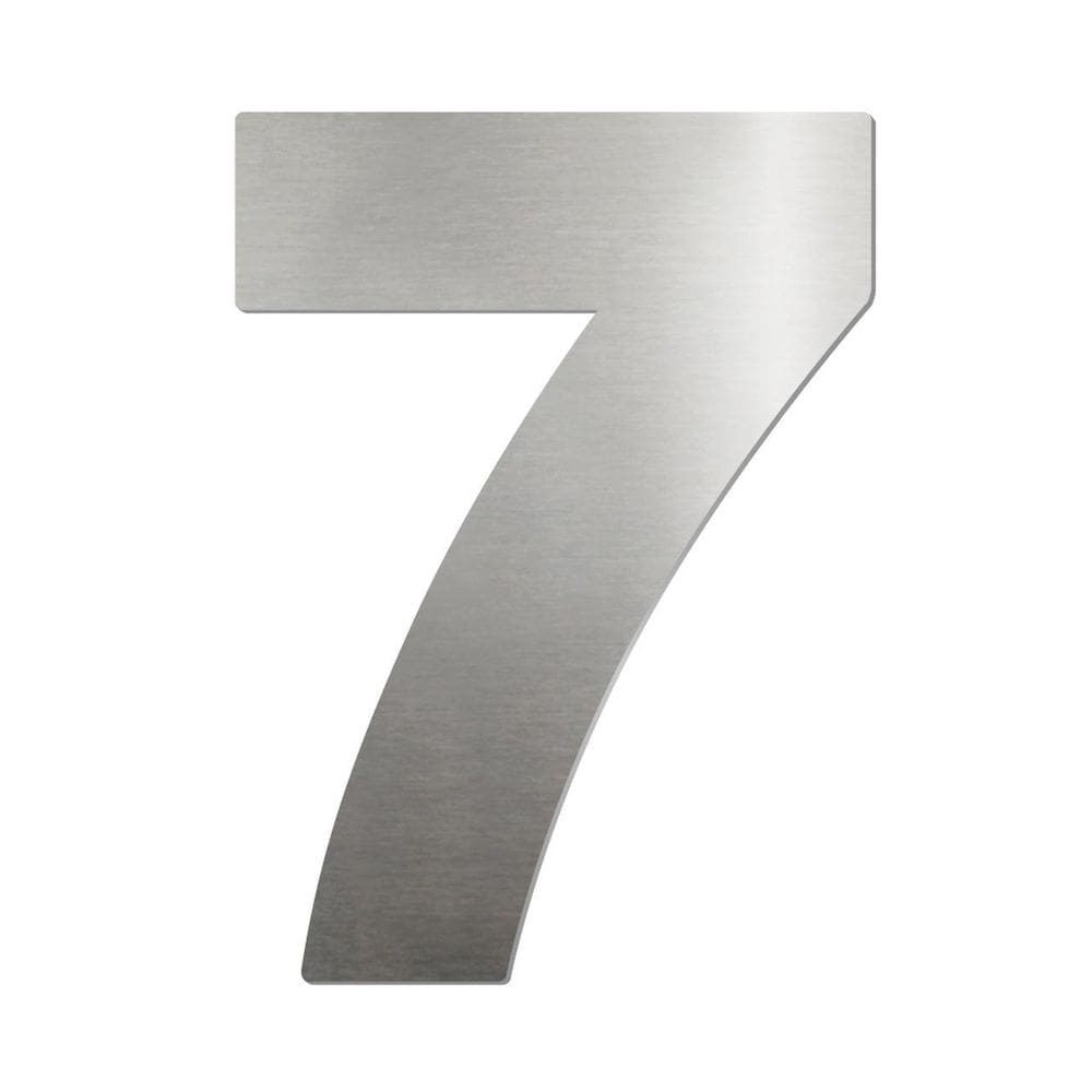 Placa de Sinalização Numérica Biotag 7 em Aço Inox