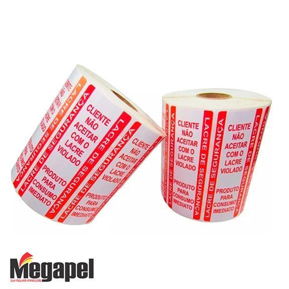 Etiqueta Lacre De Segurança 90X35