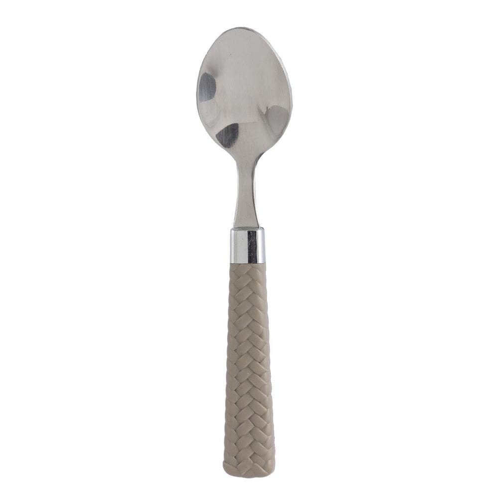 Jogo 6 Colheres Chá Rattan Prata 16 Cm - Mimo Style Atj06Ch