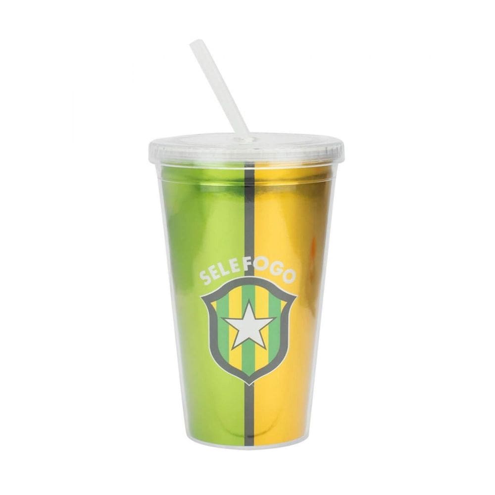 Copo Canudo Selefogo 450Ml - Botafogo