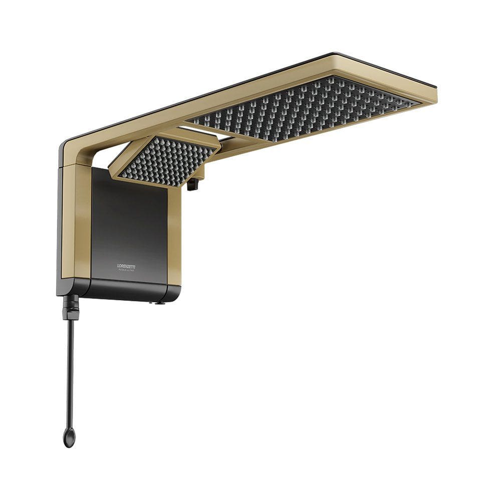 Chuveiro Lorenzetti Acqua Duo Ultra Eletrônico Preto/Matte Gold