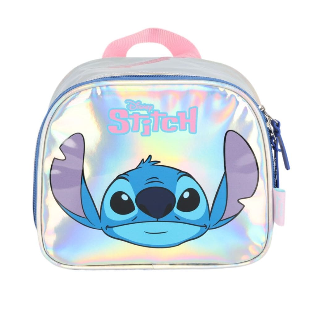 Lancheira Holográfica Térmica Lilo Stitch Luxcel Alça Costas