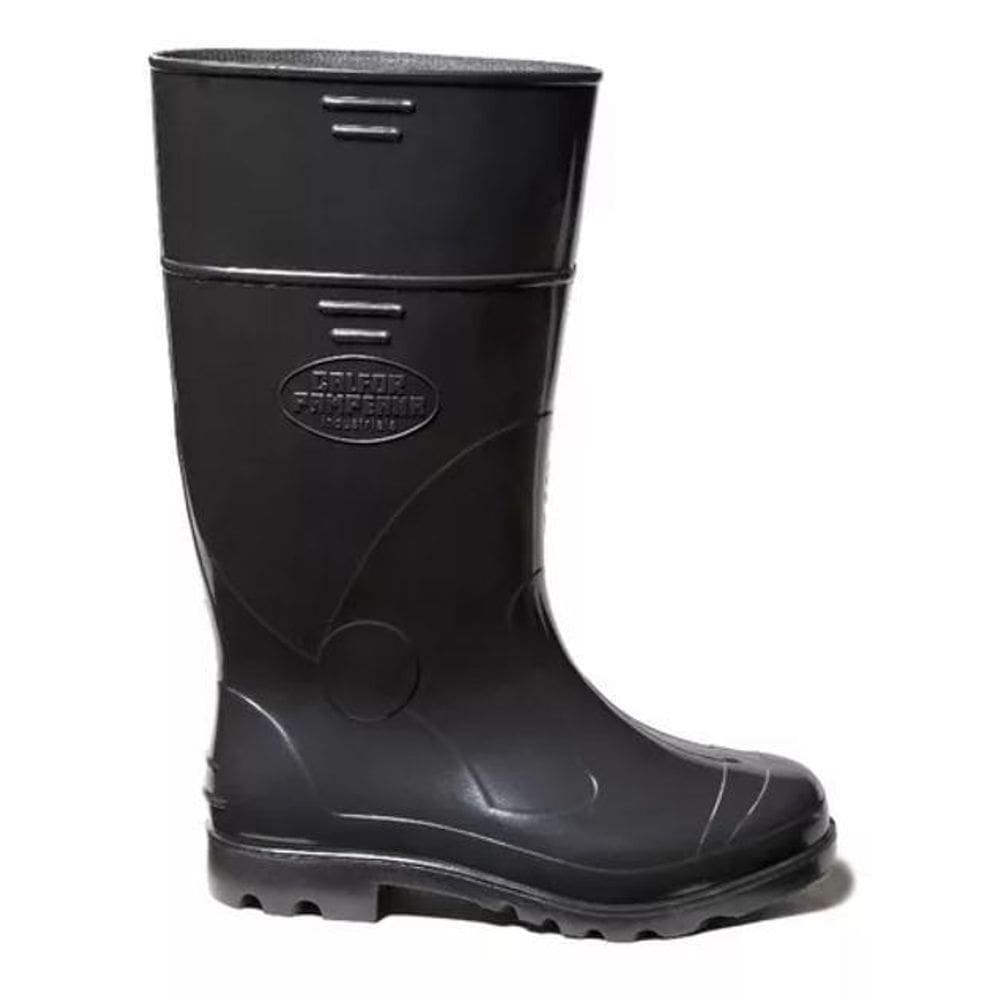 Bota Borracha Pvc Impermeavel Moto Limpeza C/Longo Preta 37