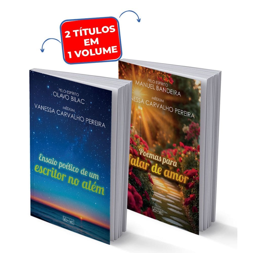 Livro Ensaio Poético de um Escritor no Além e Poemas para Falar de Amor