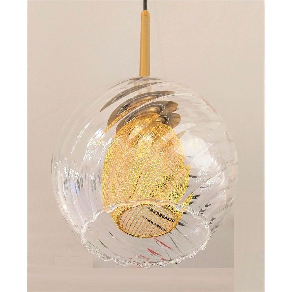 Pendente Moderno Vidro 15Cm Bancada Balcão Cozinha Gourmet Cabeceira De Cama