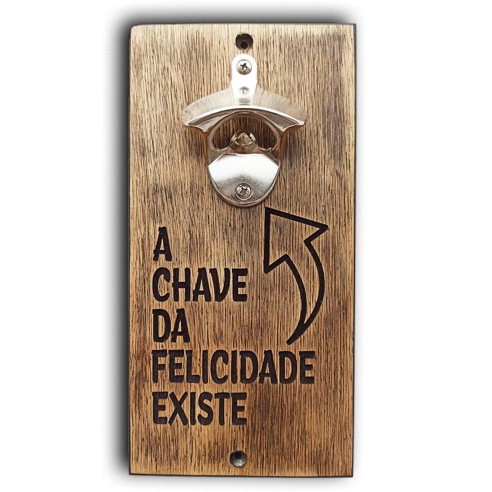 Abridor De Parede - A Chave Da Felicidade Existe 25X12