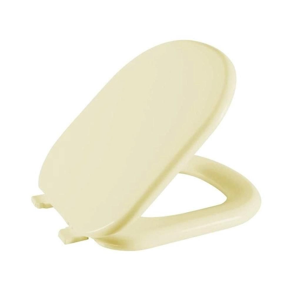 Assento Sanitário Life Bege Tampa Vaso Celite Almofadado