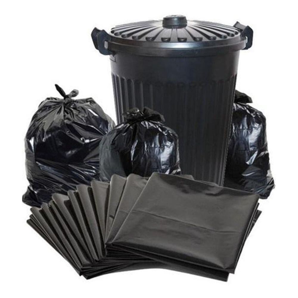 Saco Para Lixo 30 Litros Preto Com 100 Unidades