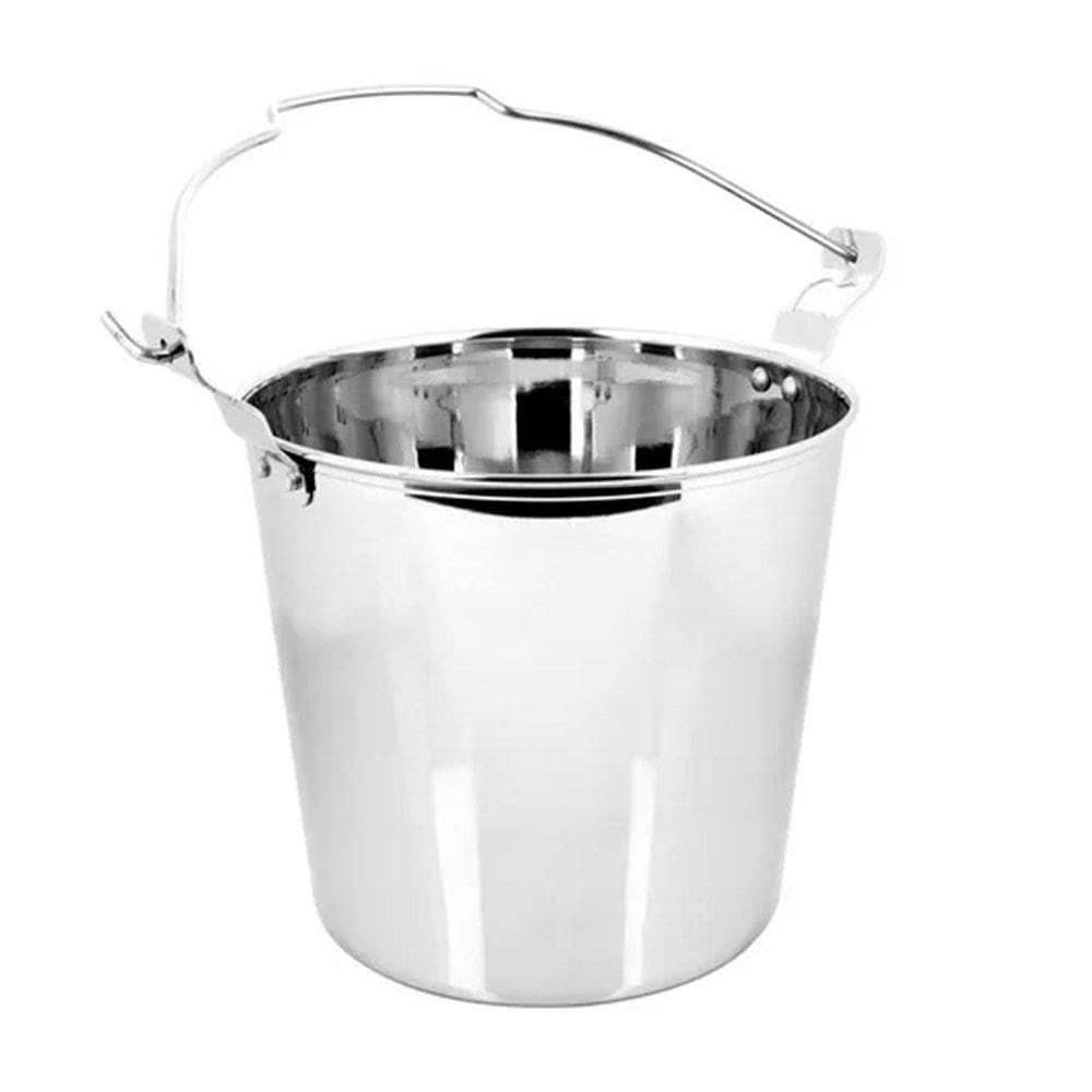Balde Inox Gelo 7,5L Restaurante Com Alça Abridor Cerveja