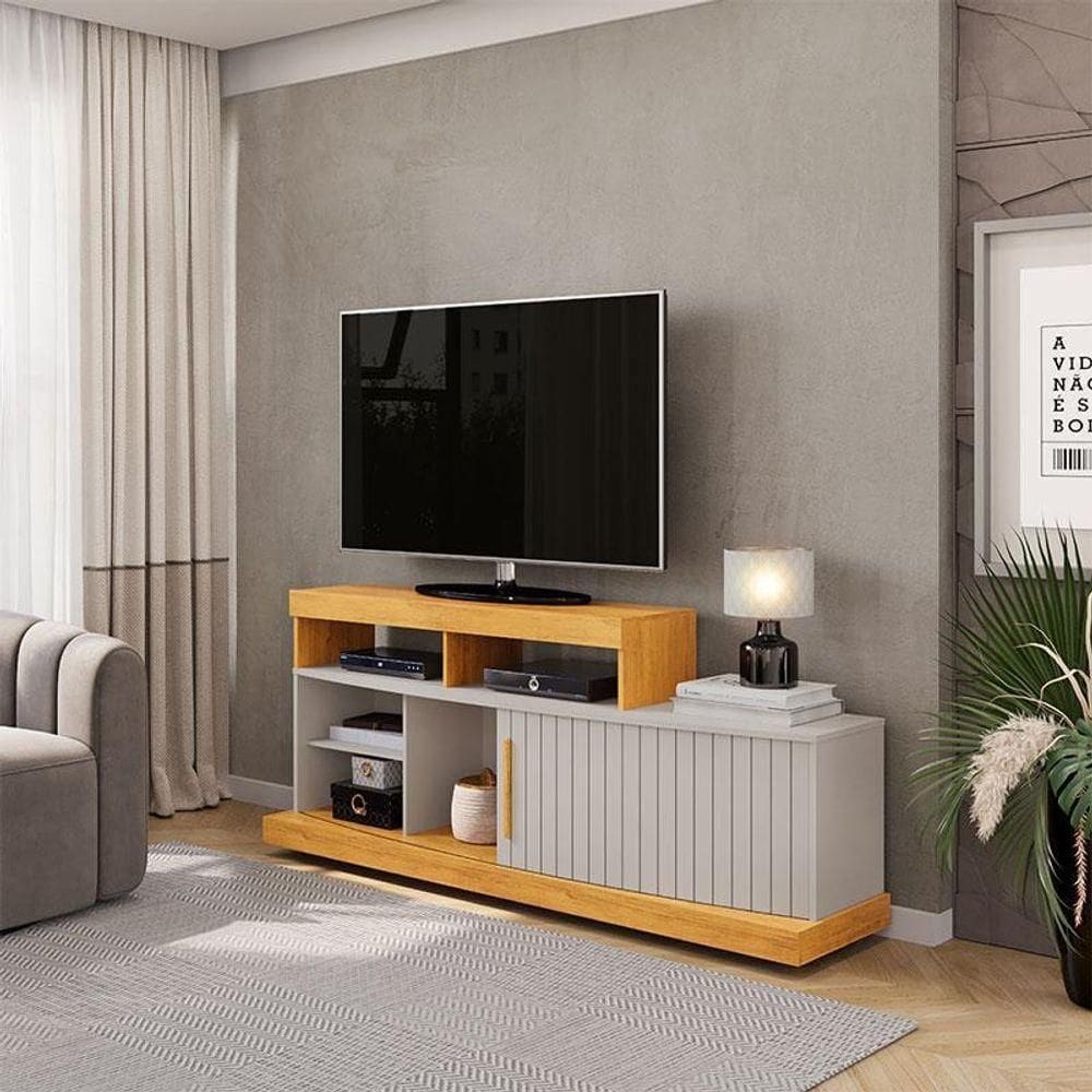 Rack Bancada Para Sala Ambiente Scala Cedro Bali – Dj Móveis