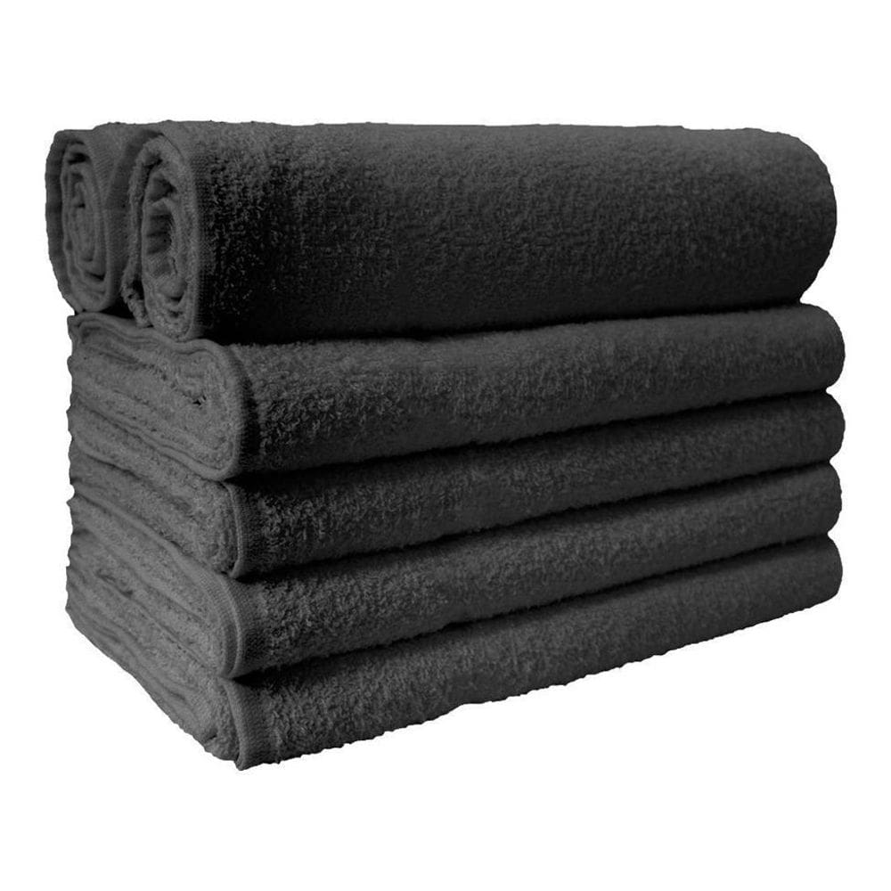 Kit Toalha De Rosto Preto Para Salão 240 Unidades