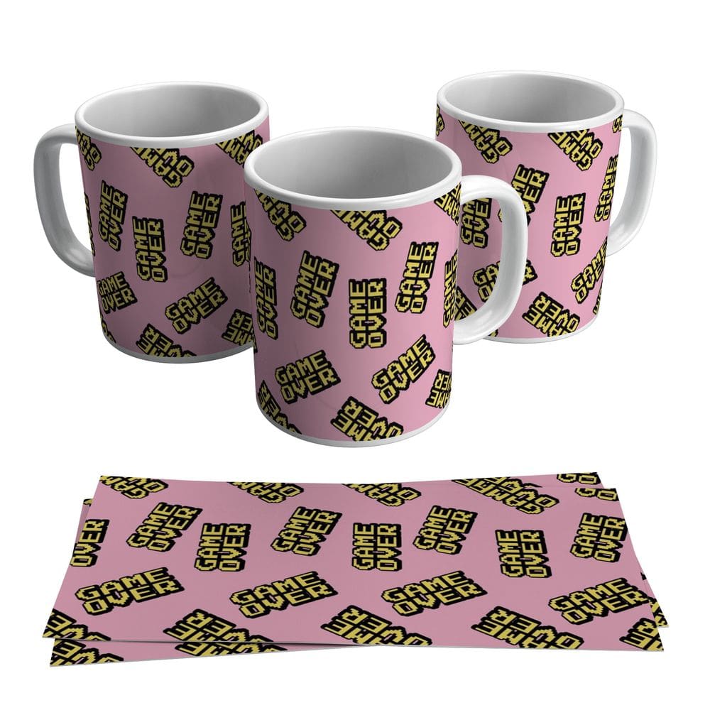 Caneca Game Over Vídeo Game Pc Ps4 325ml