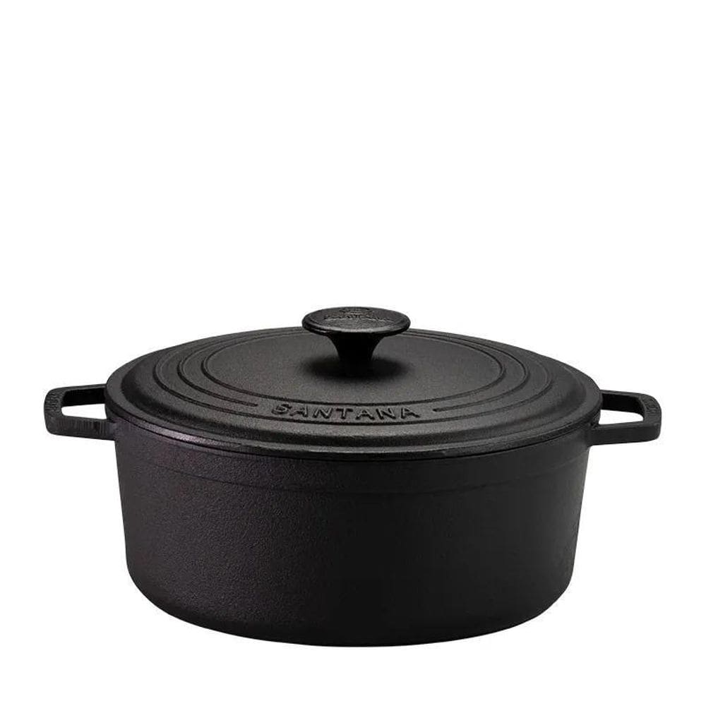 Panela de Ferro Caçarola Neo 3,8L Tampa e Alça de Ferro 24cm