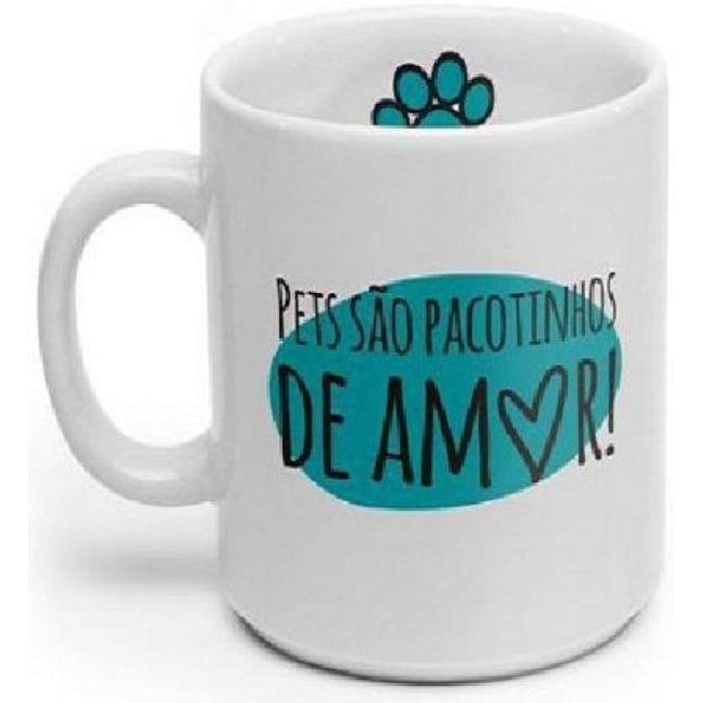 Caneca Porcelana Pets São Pacotinhos De Amor