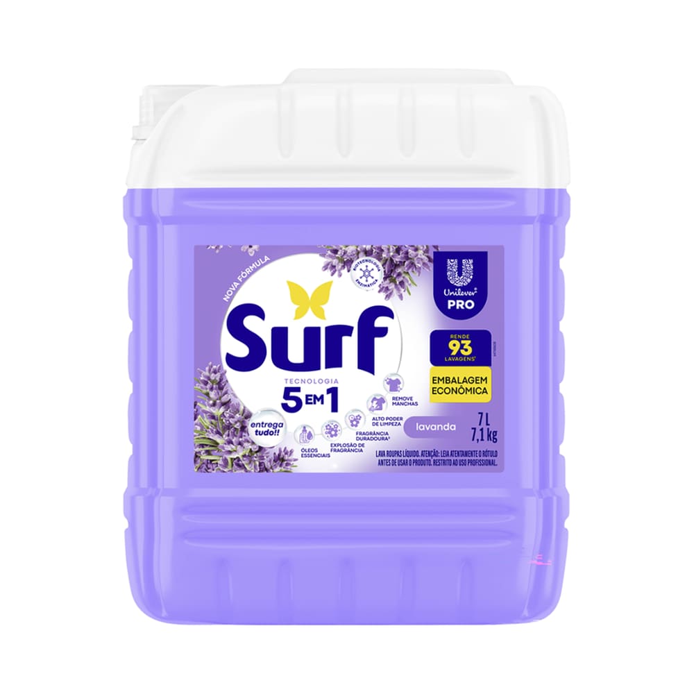 Lava Roupas Líquido 7L Lavanda Surf