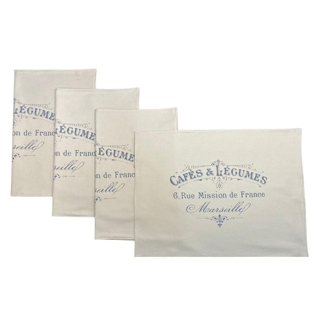 Jogo Americano Café Legumes - 4 Unidades