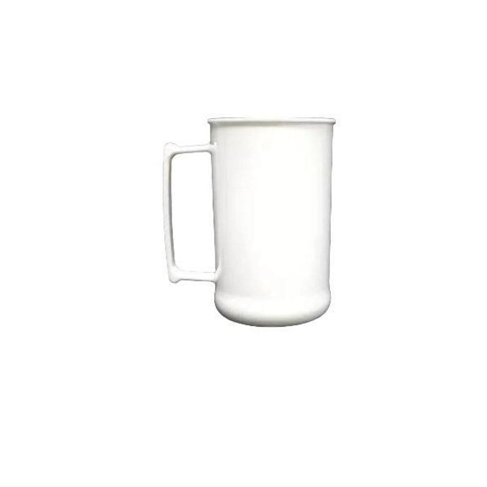 Kit 15 Canecas De Acrílico Branca 300Ml Sem Personalização