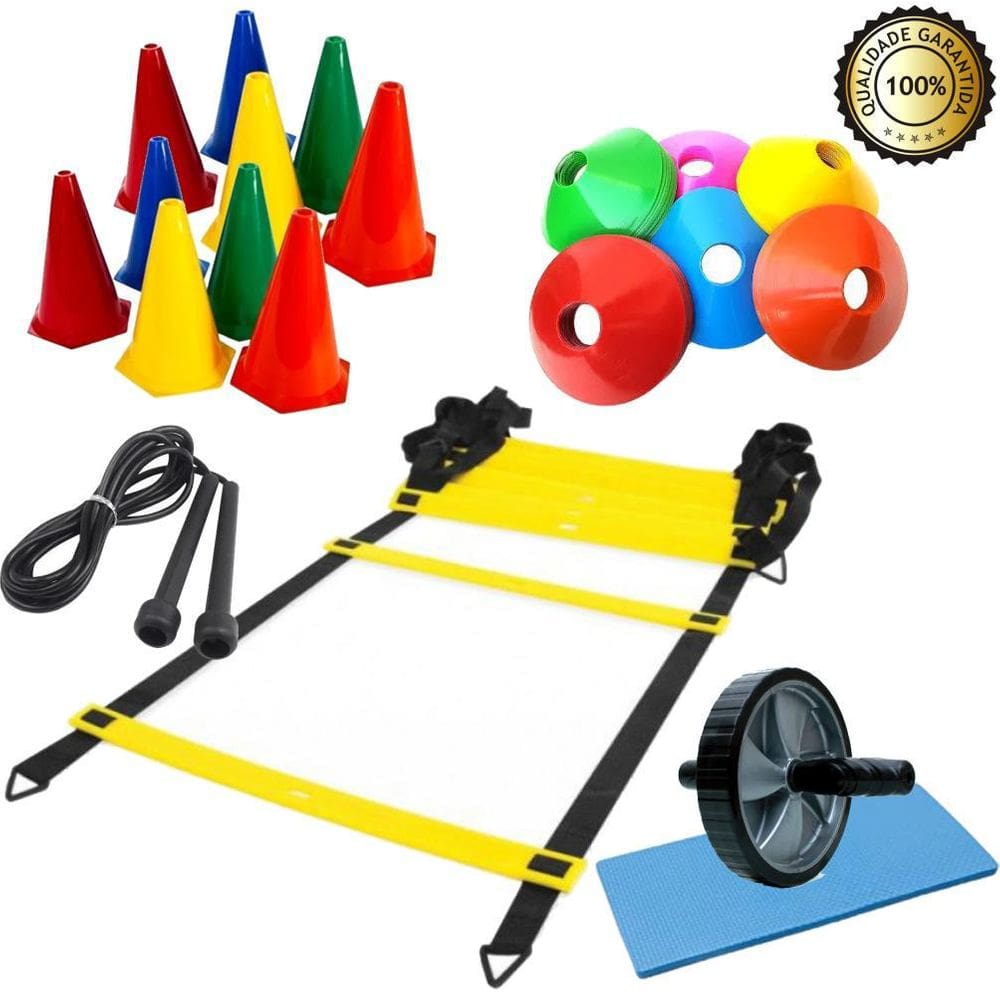 Kit Funcional Para Treinos De Agilidade E Aeróbico Com Cones